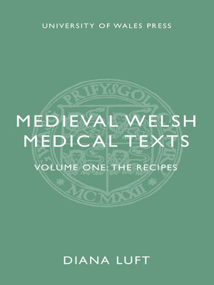 cover image of Medieval Welsh Medical Texts